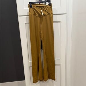 Women's Boot Cut Flare Pants - Tan